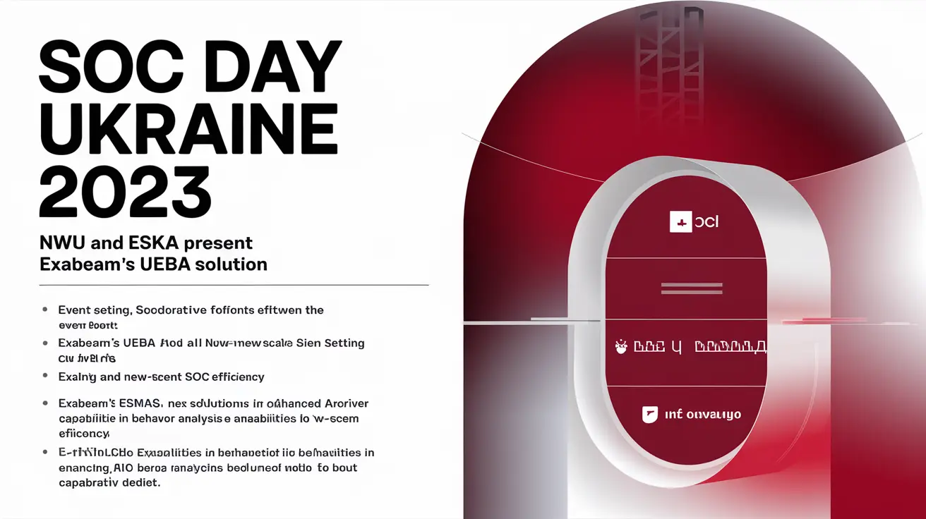 Learn how Exabeam (a UEBA leader) simplifies SOC analytics. NWU's participation in SOC DAY Ukraine 2023. Buy Exabeam in Ukraine!