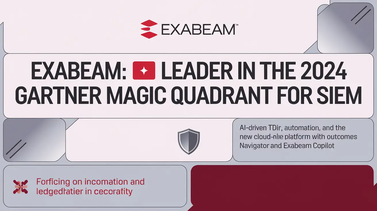 Exabeam — Лидер 2024 Gartner® Magic Quadrant™ в категории SIEM