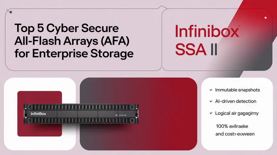 InfiniBox™ SSA II is recognized by the analyst firm DCIG as one of the world’s top cyber secure all-flash arrays (AFA) for enterprise storage.