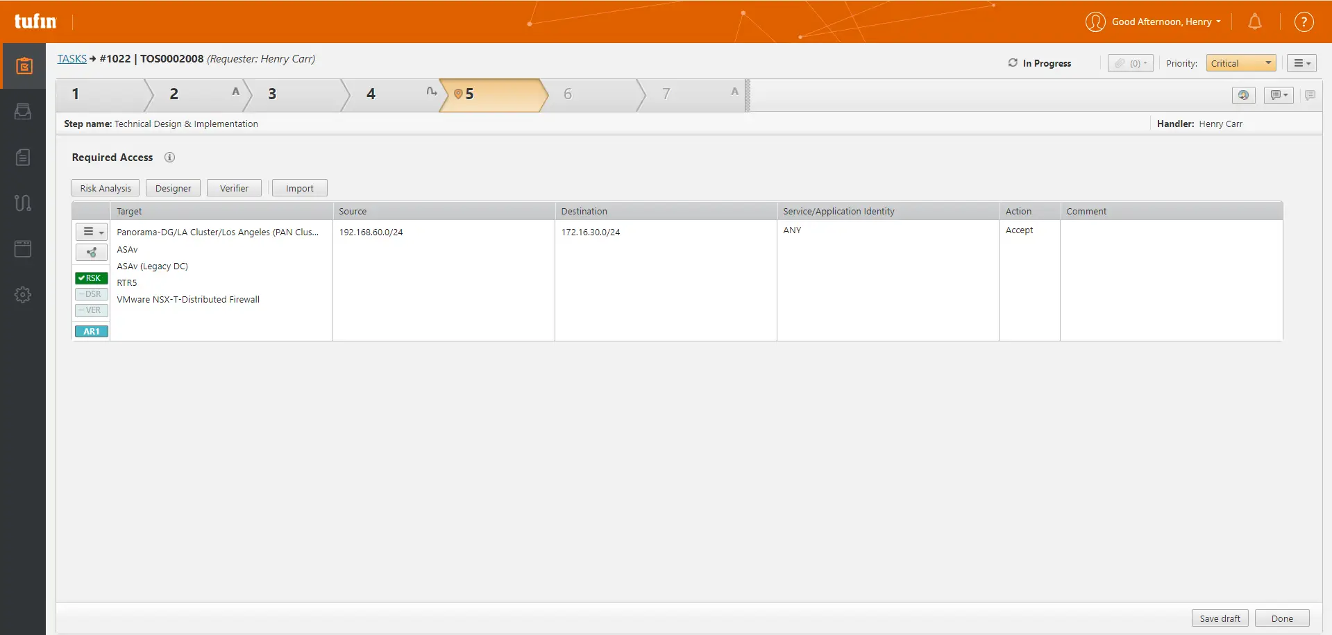 Network Security Policy Management Dashboard