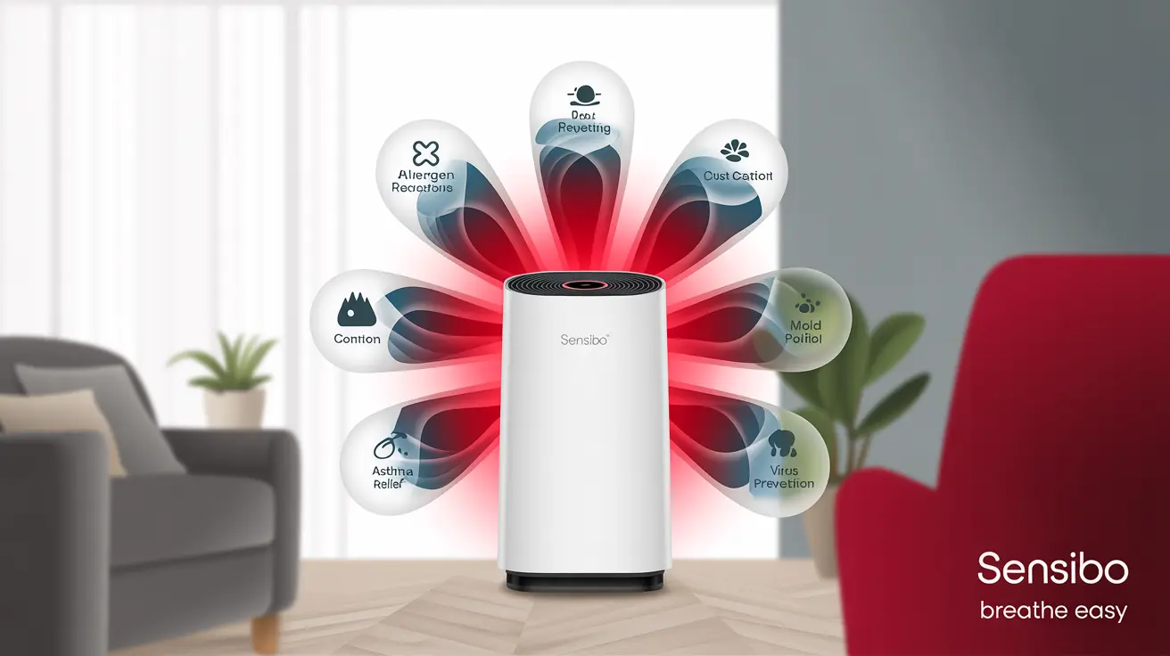 Sensibo Pure: 6 benefits of clean air. HEPA filter protects from allergens, VOCs, viruses. Great for allergy/asthma sufferers. Buy in Ukraine