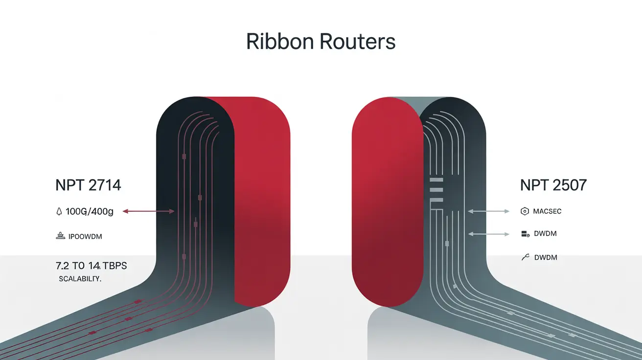 Discover new Ribbon routers NPT 2714 and NPT 2507 with 400G support, flexible architecture, and investment protection. Available via NWU